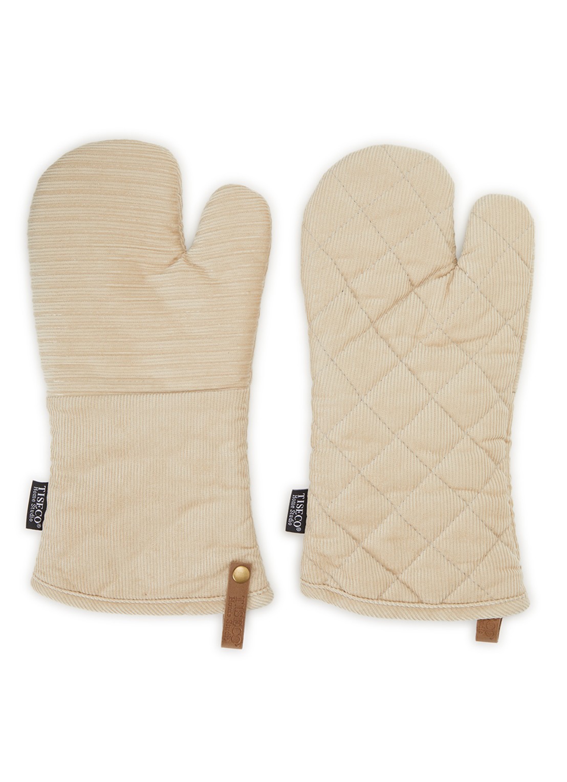 Tiseco Velmar ovenwant set van 2 - voorkant beige