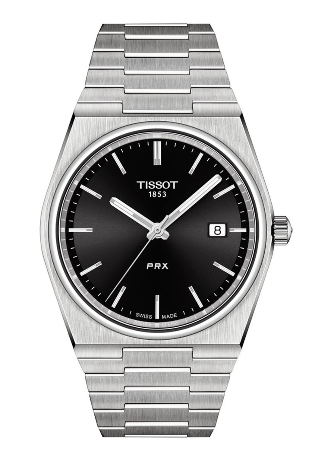 Tissot PRX horloge T1374101105100 - voorkant 3 zilver