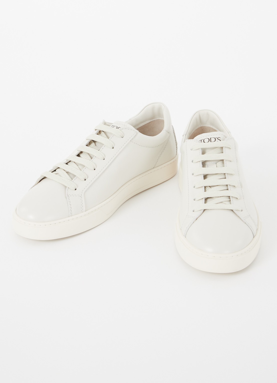 Tod's Allacciata Cassetta sneaker van kalfsleer - detail 4 ivoor