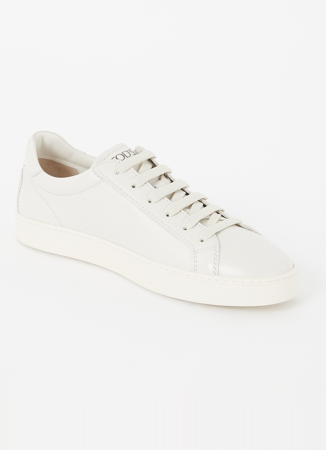 Tod's Allacciata Cassetta sneaker van kalfsleer - voorkant 2 ivoor