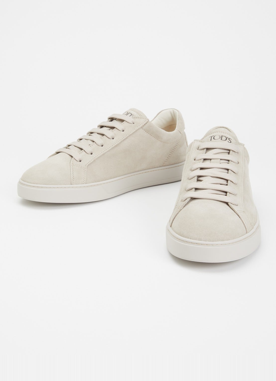 Tod's Allaciata Cassetta sneaker van kalfssuède - detail 3 beige