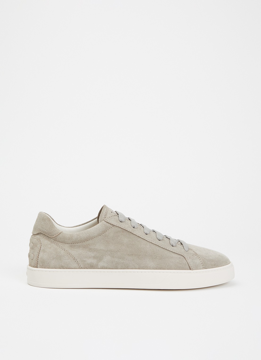 Tod's Allaciata Cassetta sneaker van kalfssuède - voorkant 5 donkerbeige