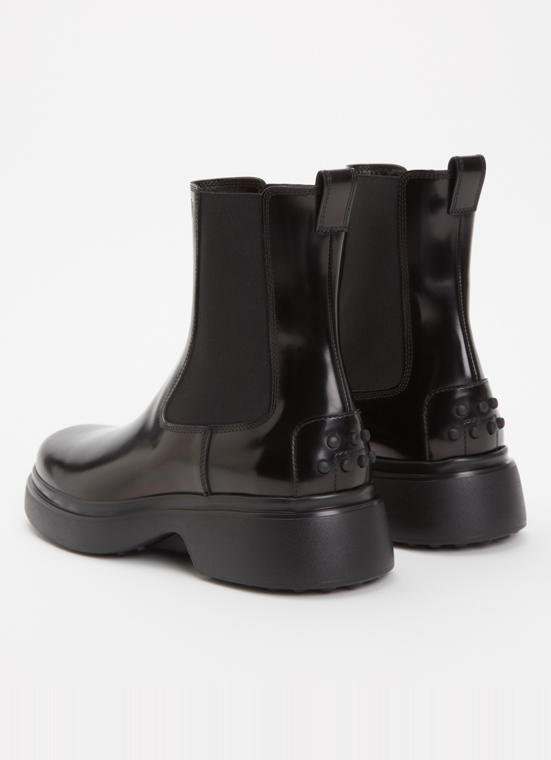 Tod's Chelsea boot van kalfsleer - achterkant zwart