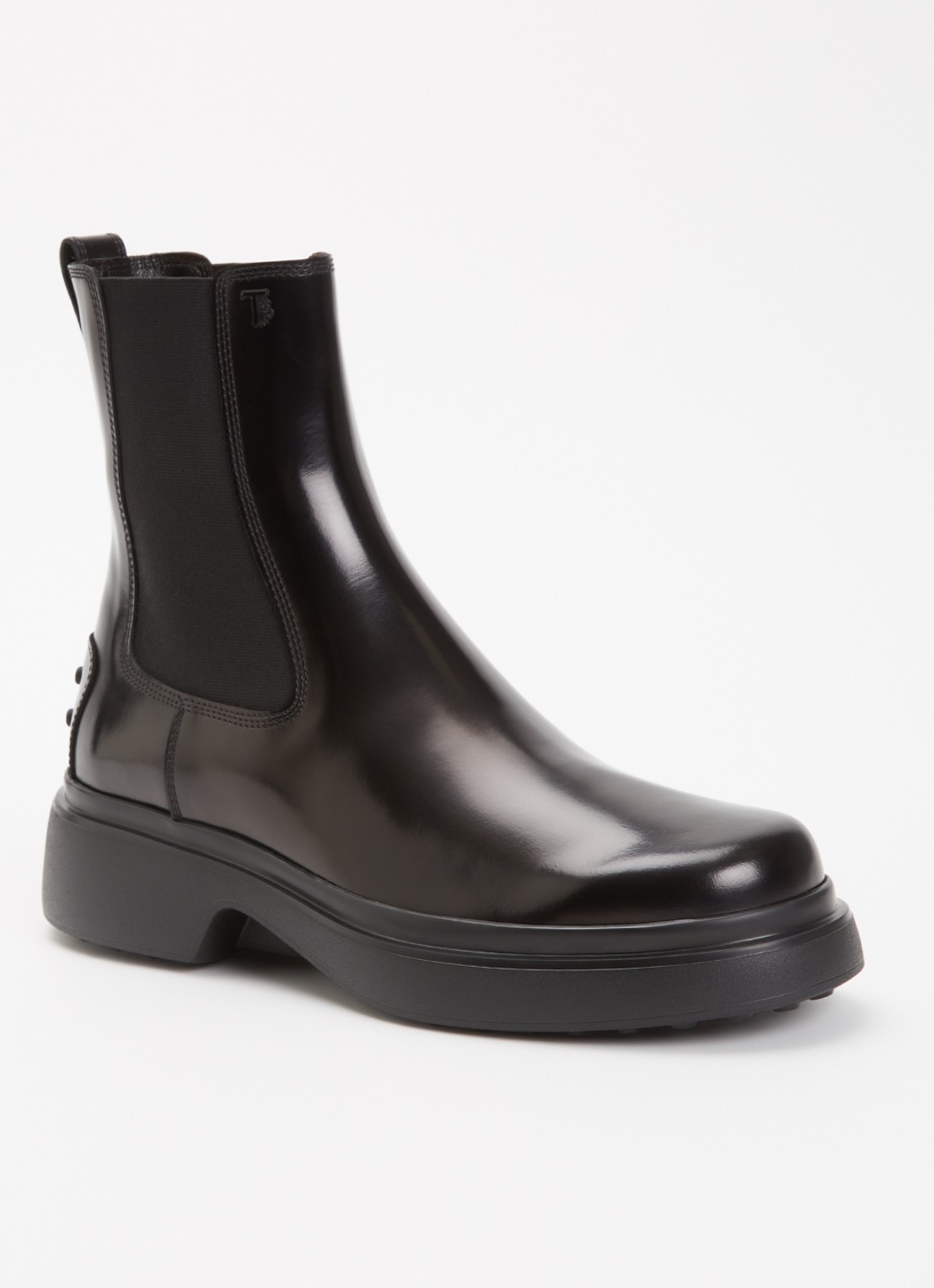 Tod's Chelsea boot van kalfsleer - voorkant 5 zwart