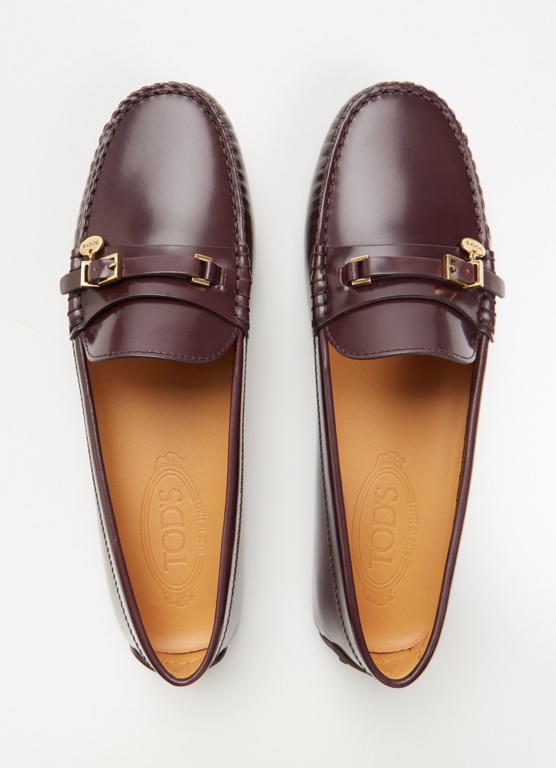 Tod's City Gommino Driving mocassin van kalfsleer - detail 2 bordeauxrood