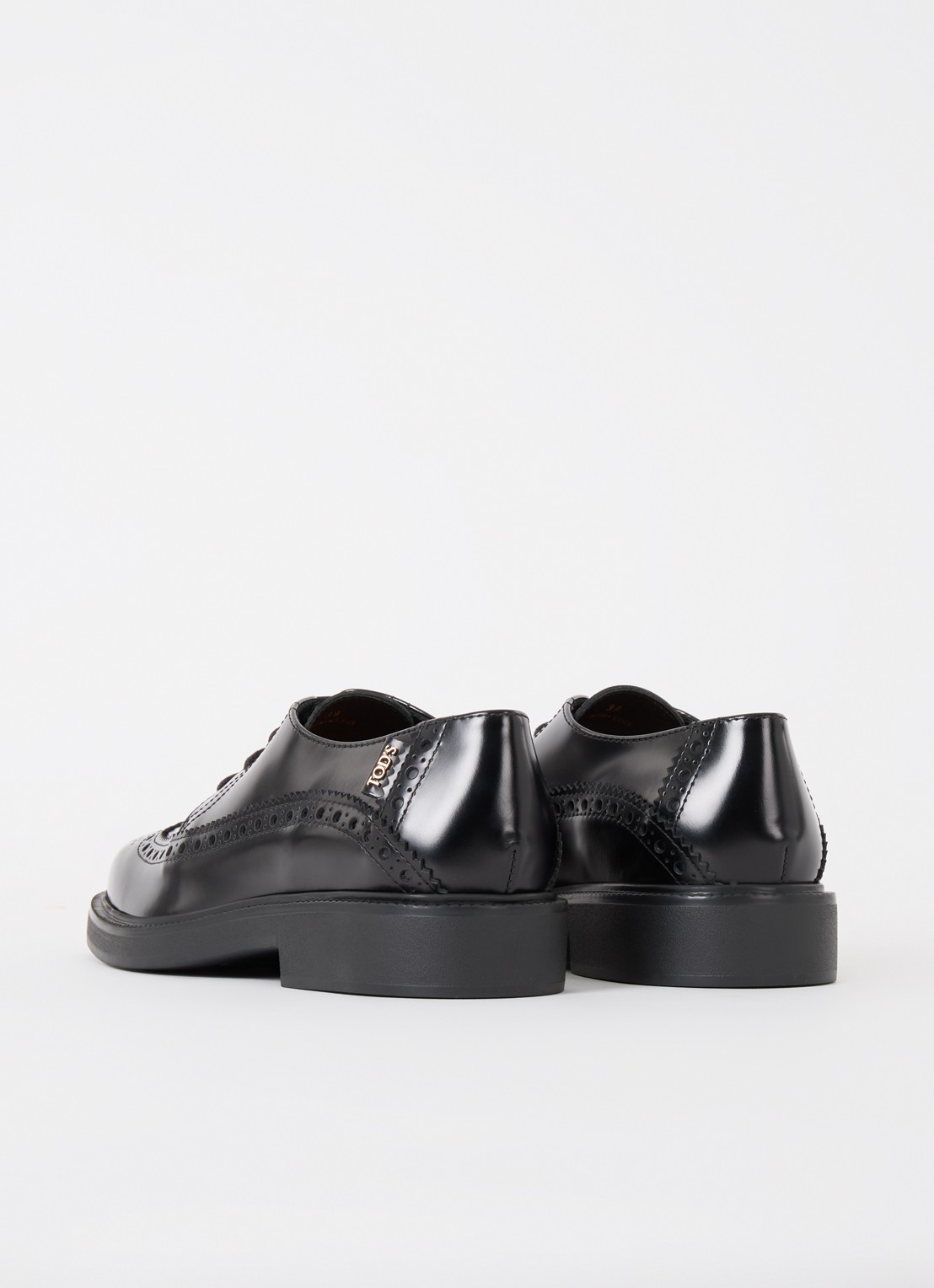 Tod's Gomma 20L brogue van leer - achterkant zwart