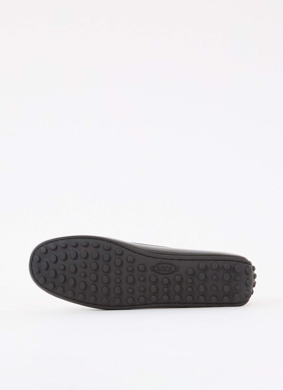 Tod's Gomma mocassin van leer met lakfinish - detail 6 zwart