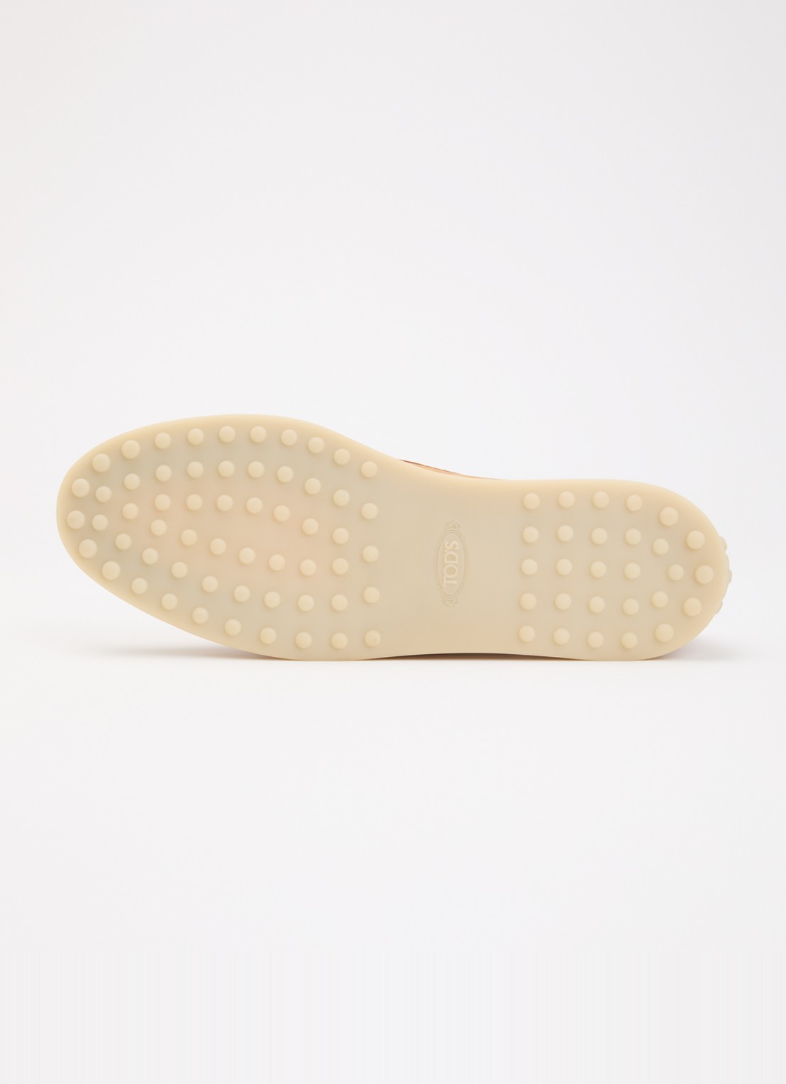 Tod's Gomma mocassin van nubuck met details van raffia - detail 4 cognac