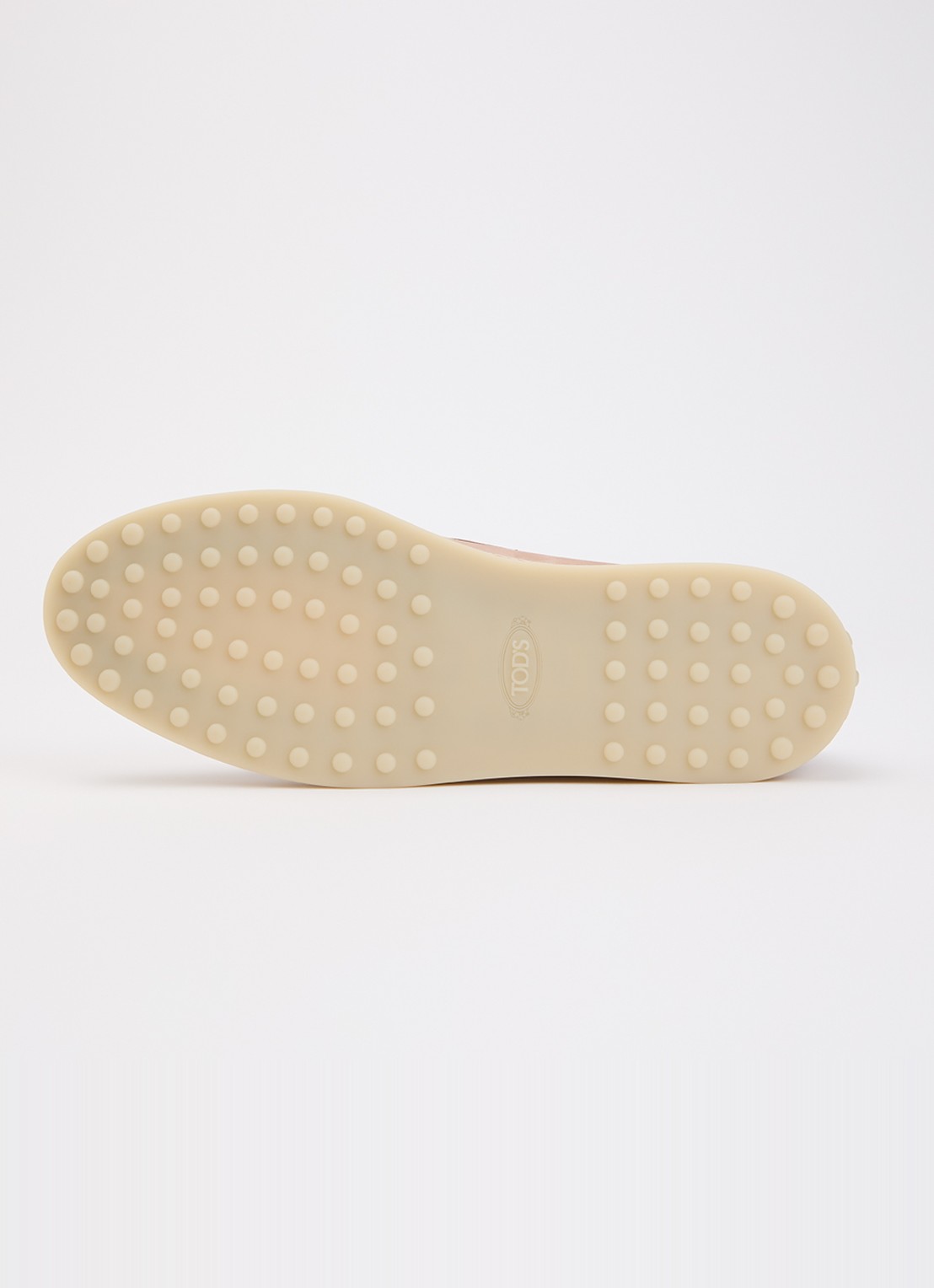 Tod's Gomma mocassin van nubuck met details van raffia - detail 5 oudroze