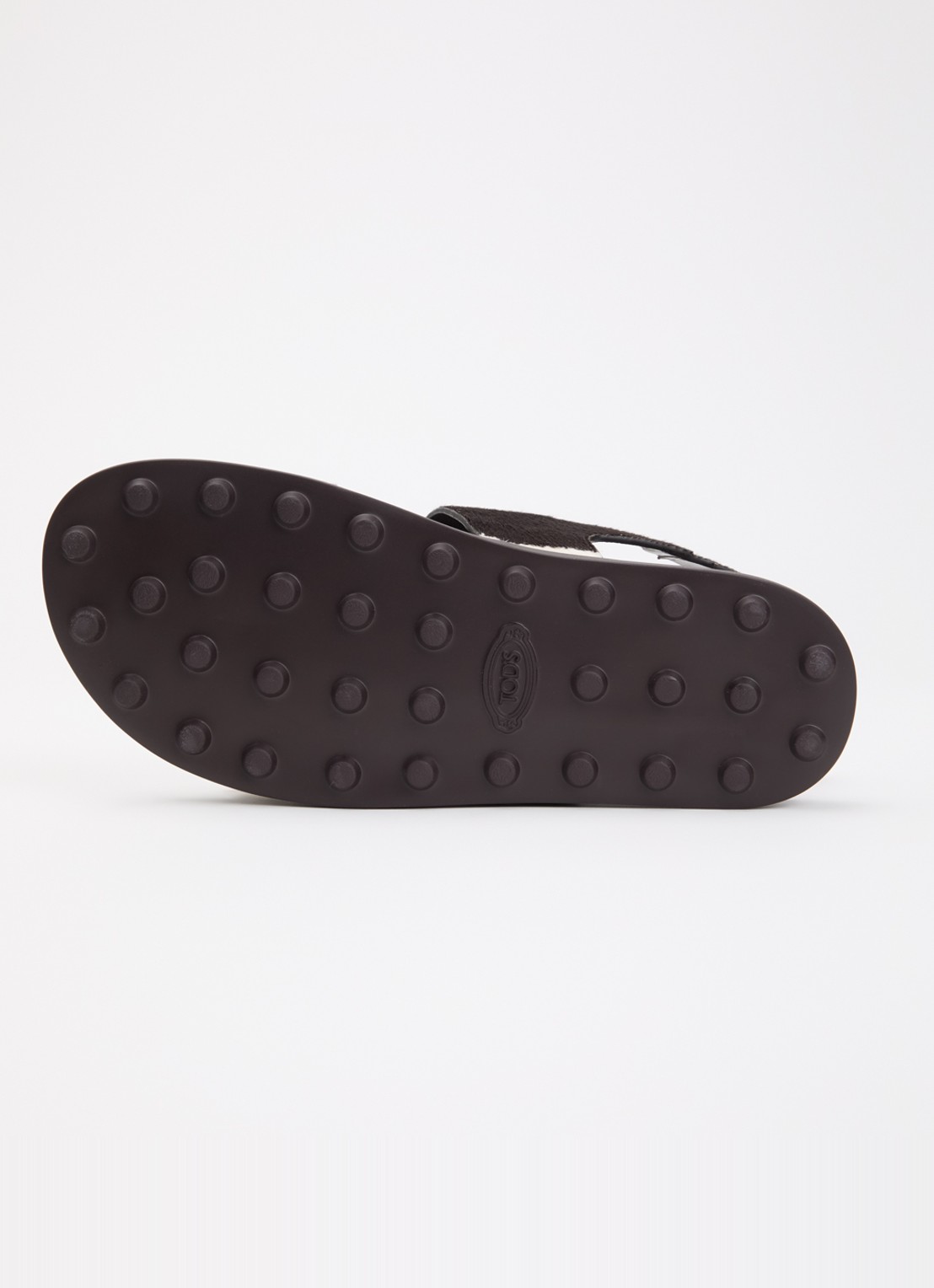 Tod's Gomma sandaal van koeienvacht - detail 5 zwart