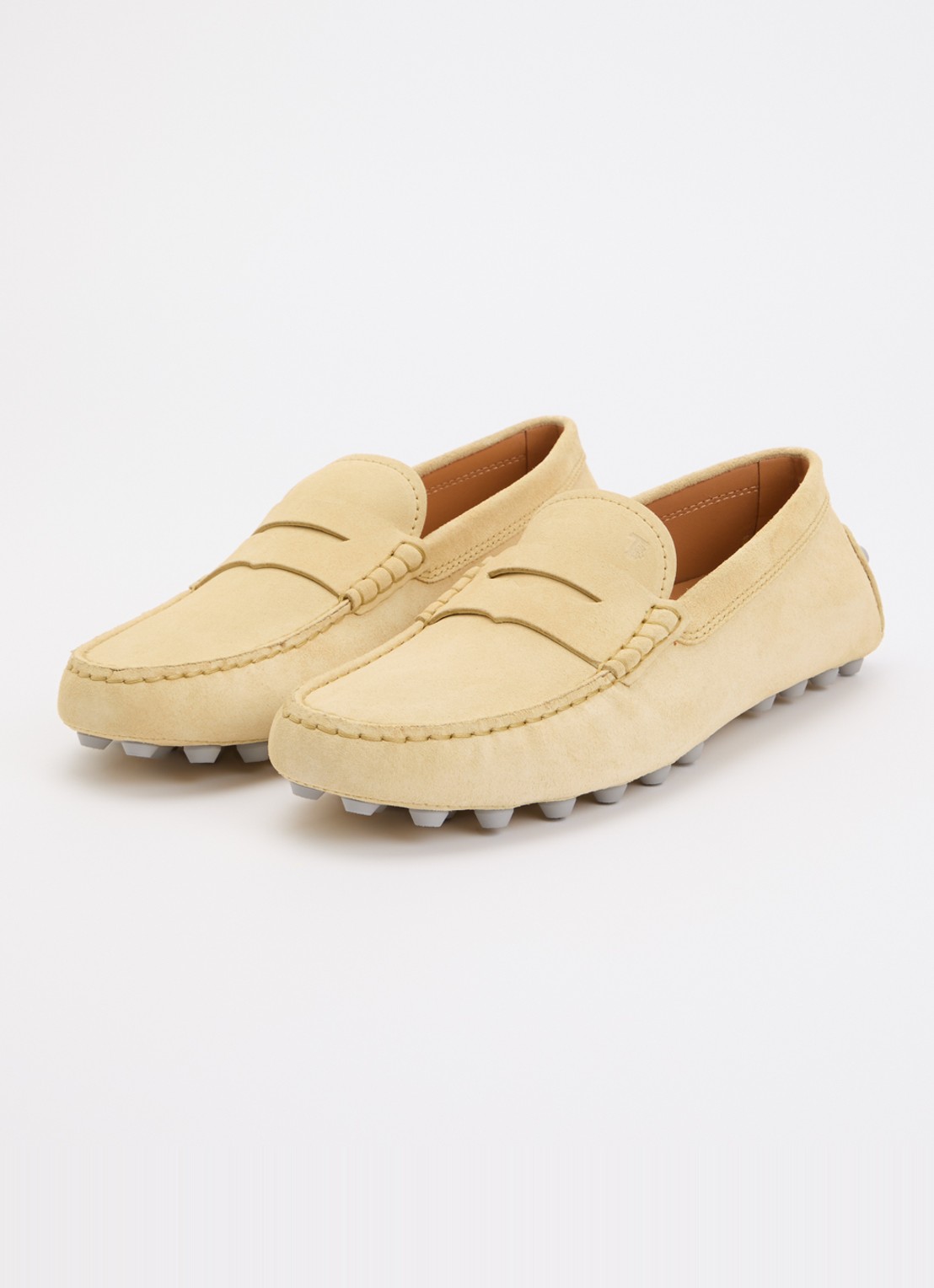 Tod's Gommino Macro mocassin van suède - detail 3 beige