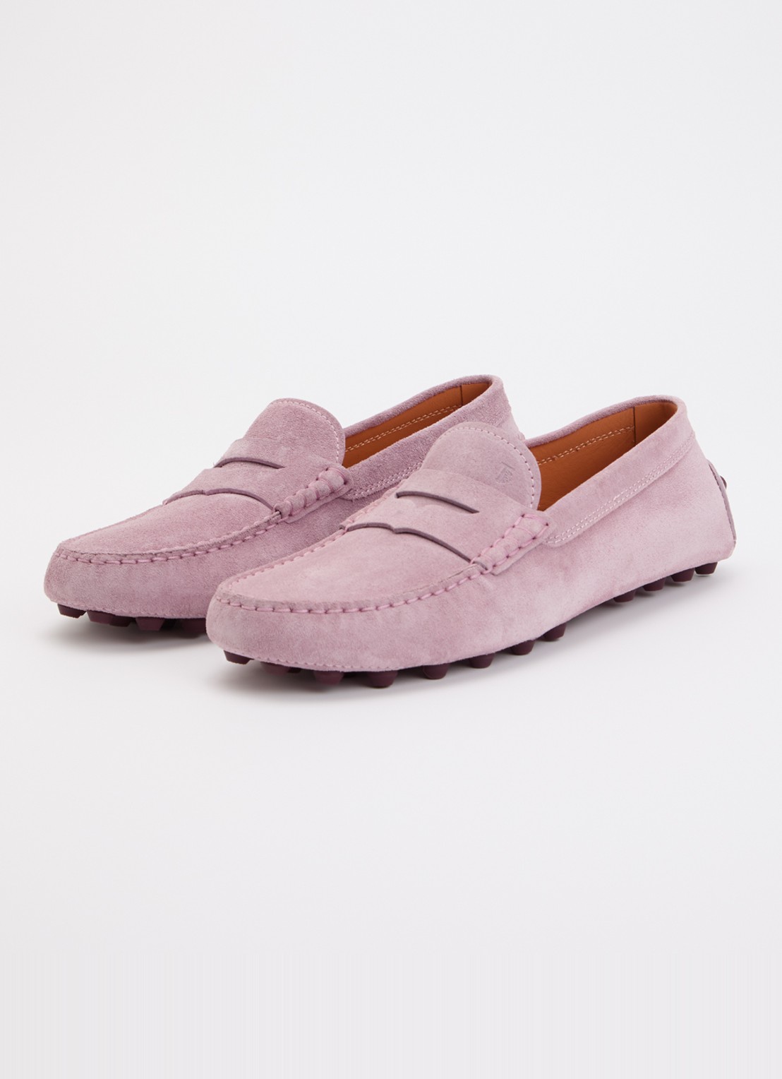 Tod's Gommino Macro mocassin van suède - detail 3 lila