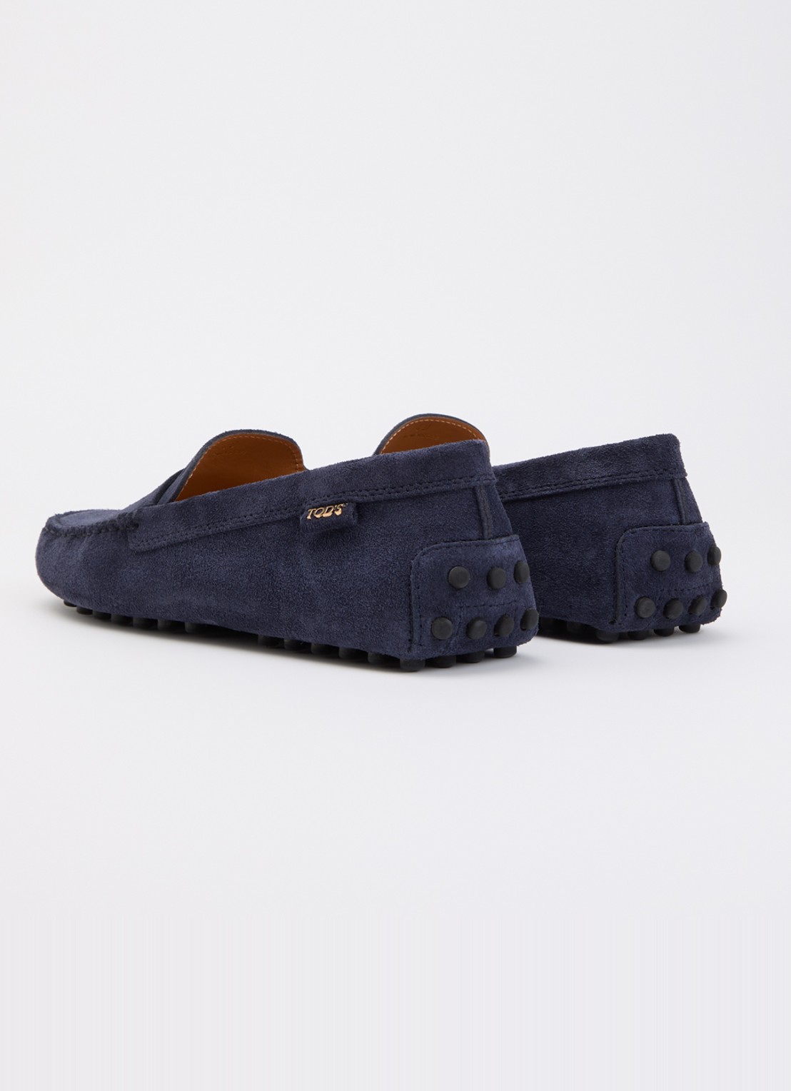 Tod's Gommino mocassin van kalfssuède - achterkant 2 indigo