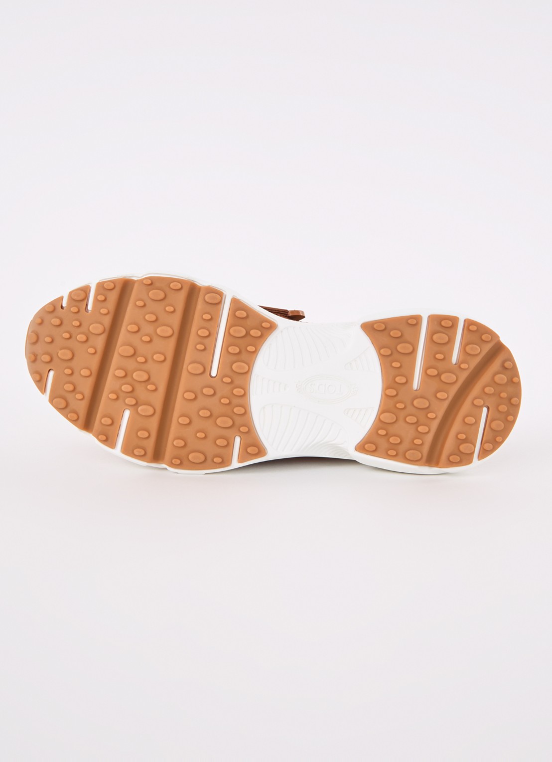 Tod's Kate sneaker met met gebreid bovenwerk - detail 6 roestbruin