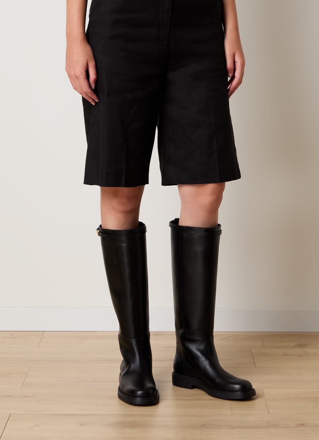 Tod's Laars van kalfsleer - voorkant 2 zwart