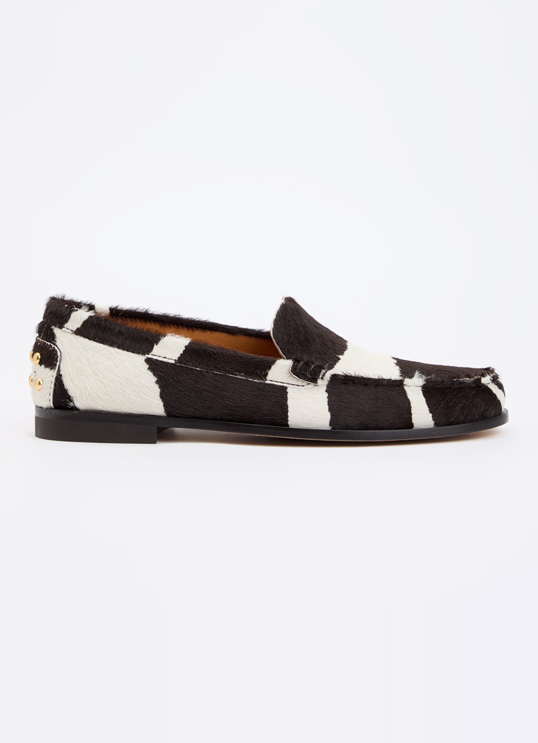 Tod's Loafer van kalfsleer met dierenprint  - voorkant 5 donkerbruin