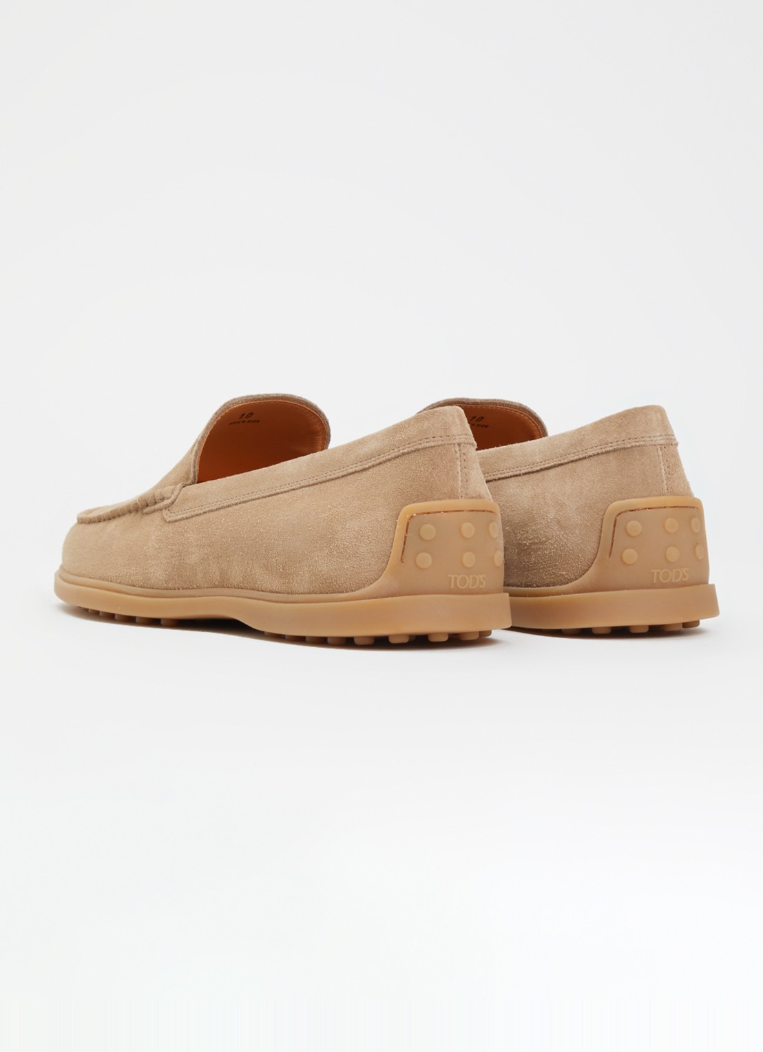Tod's Loafer van kalfssuède - achterkant 2 zand