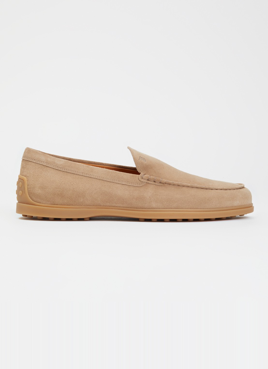 Tod's Loafer van kalfssuède - voorkant zand