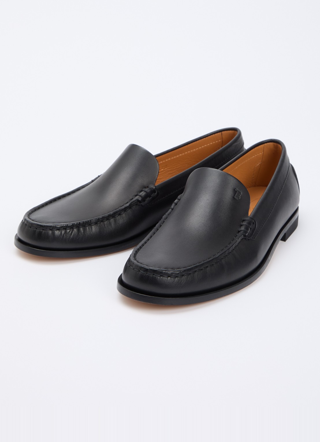 Tod's Loafer van leer met studs - detail zwart
