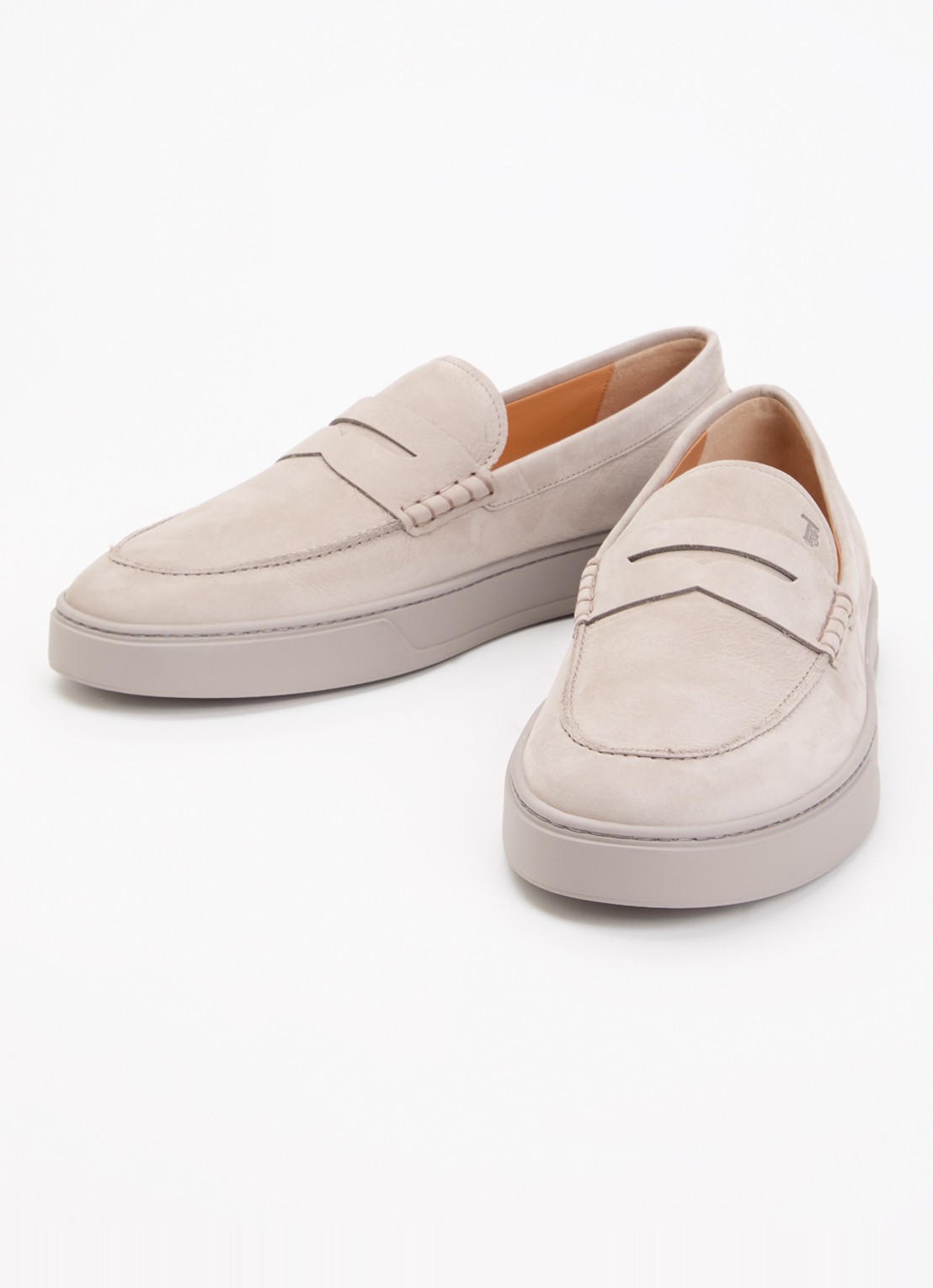 Tod's Mocassino Cassetta slip-on van leer - detail 2 grijs