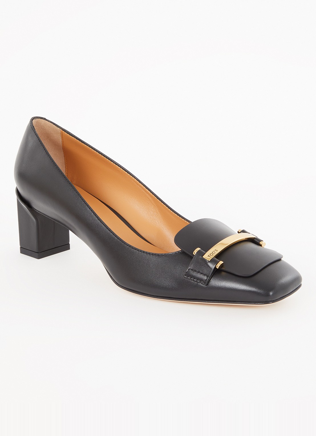 Tod's Pump van kalfsleer - voorkant 6 zwart