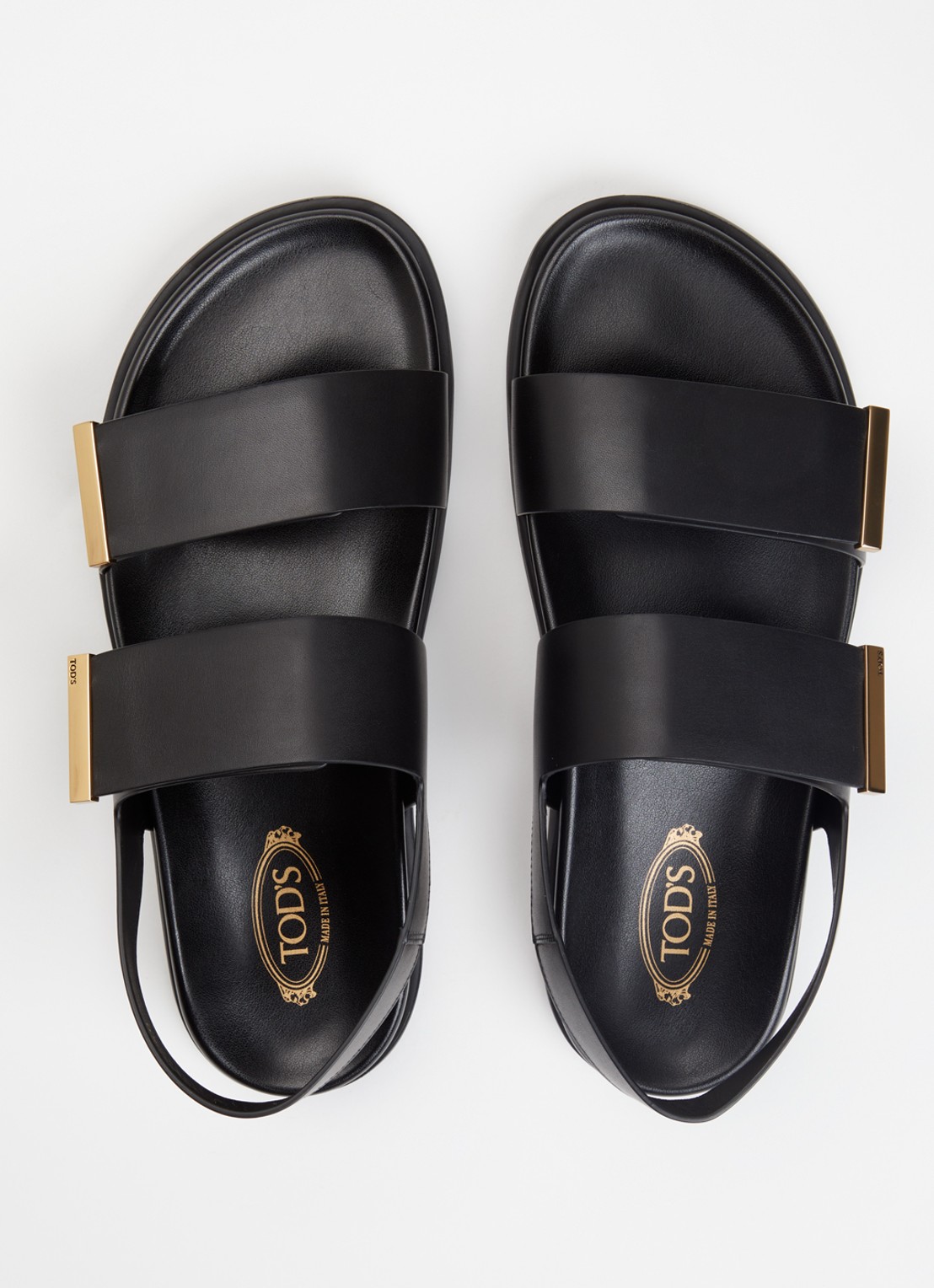 Tod's Sandaal van kalfsleer - detail 5 zwart