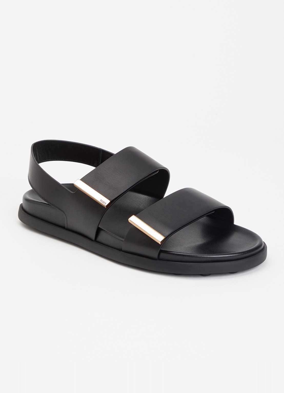 Tod's Sandaal van kalfsleer - voorkant zwart