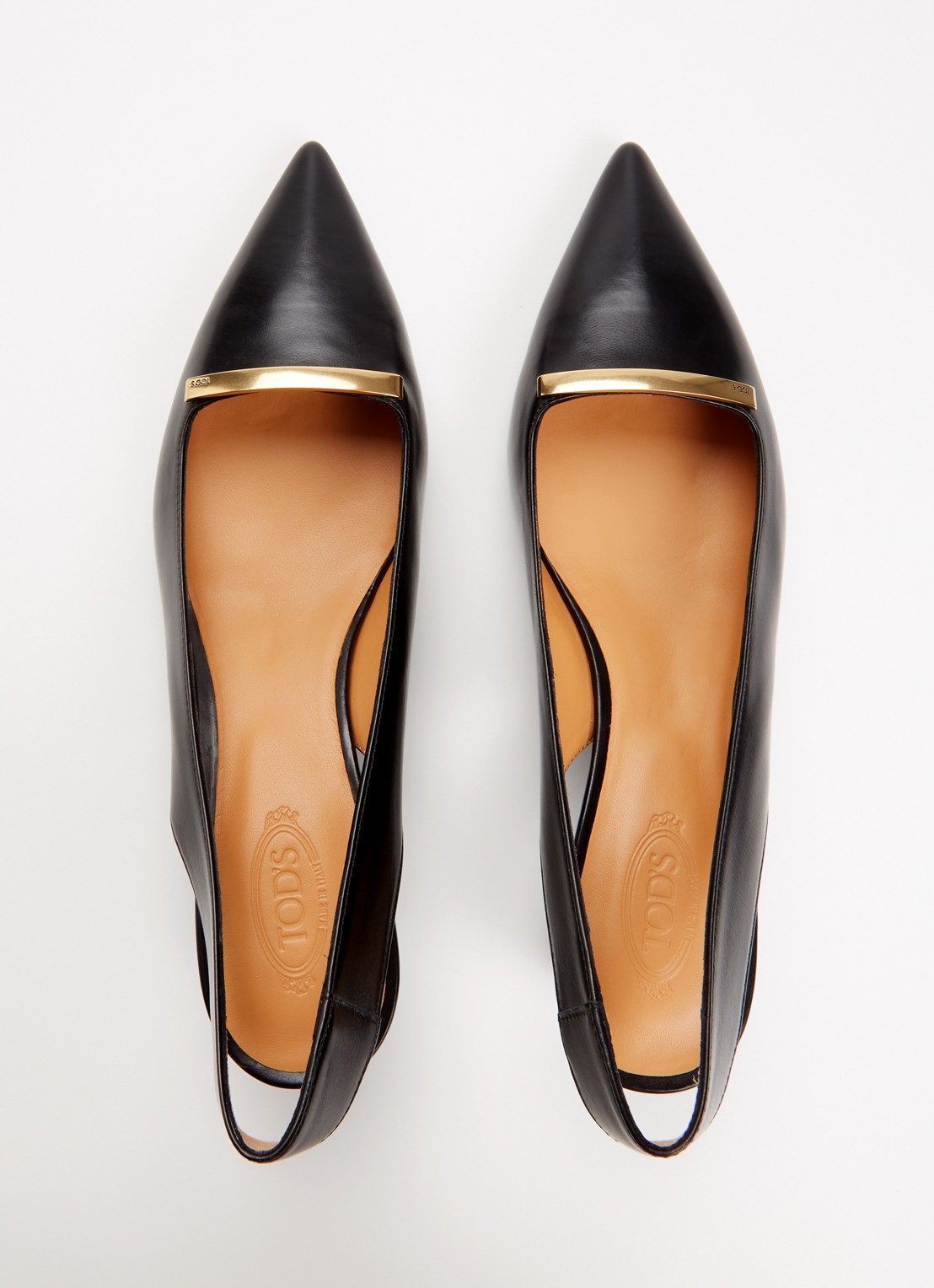 Tod's Slingback van kalfsleer - detail 2 zwart