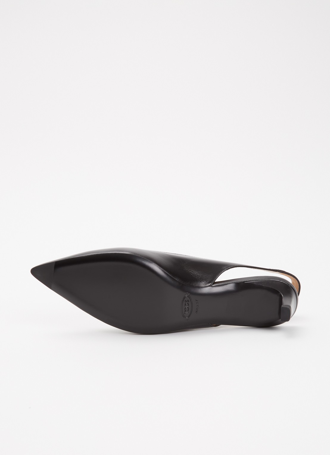 Tod's Slingback van kalfsleer - detail 3 zwart