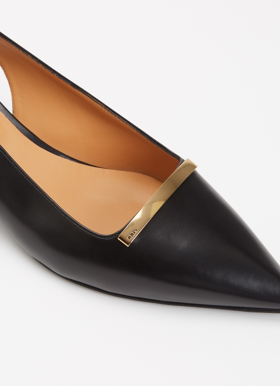 Tod's Slingback van kalfsleer - detail 4 zwart