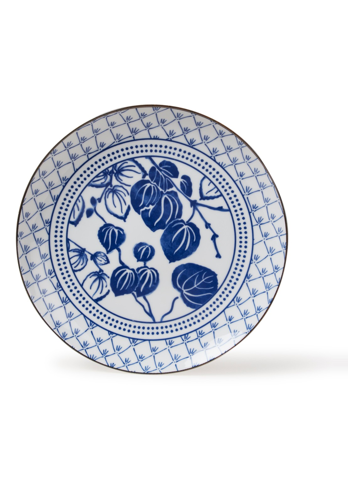Tokyo Design Studio Flora Japonica Ivy dinerbord 25 cm - voorkant 2 wit