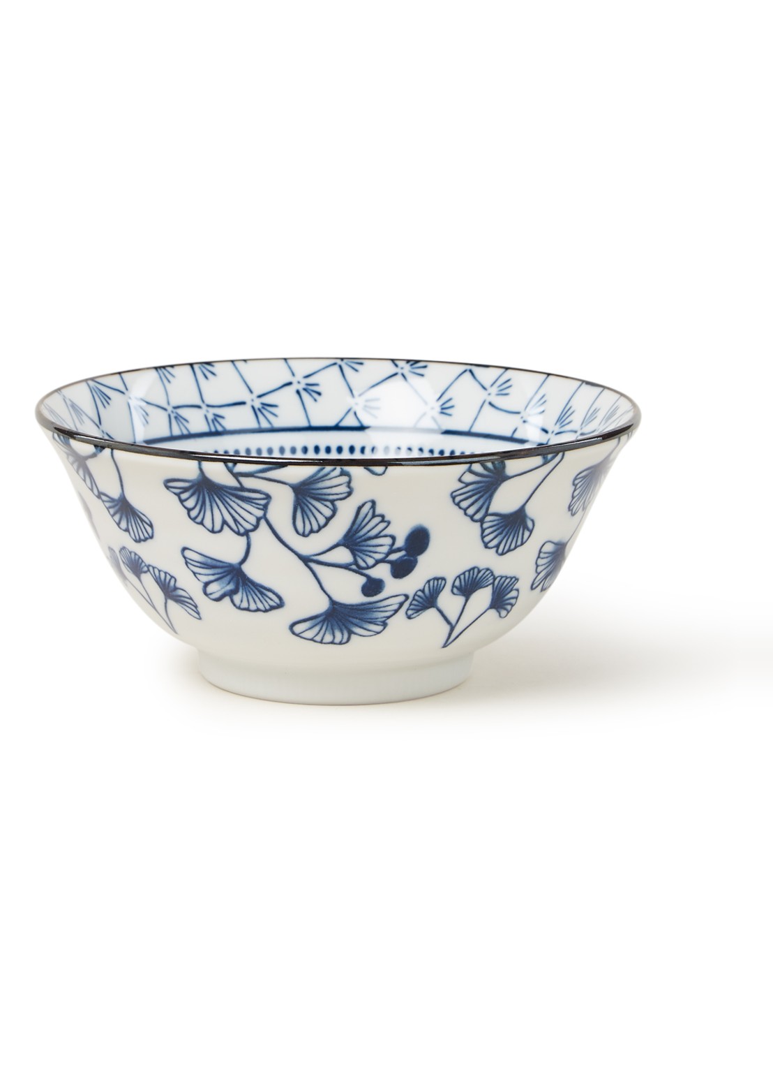 Tokyo Design Studio Flora Japonica Ivy kom 15 cm - voorkant wit