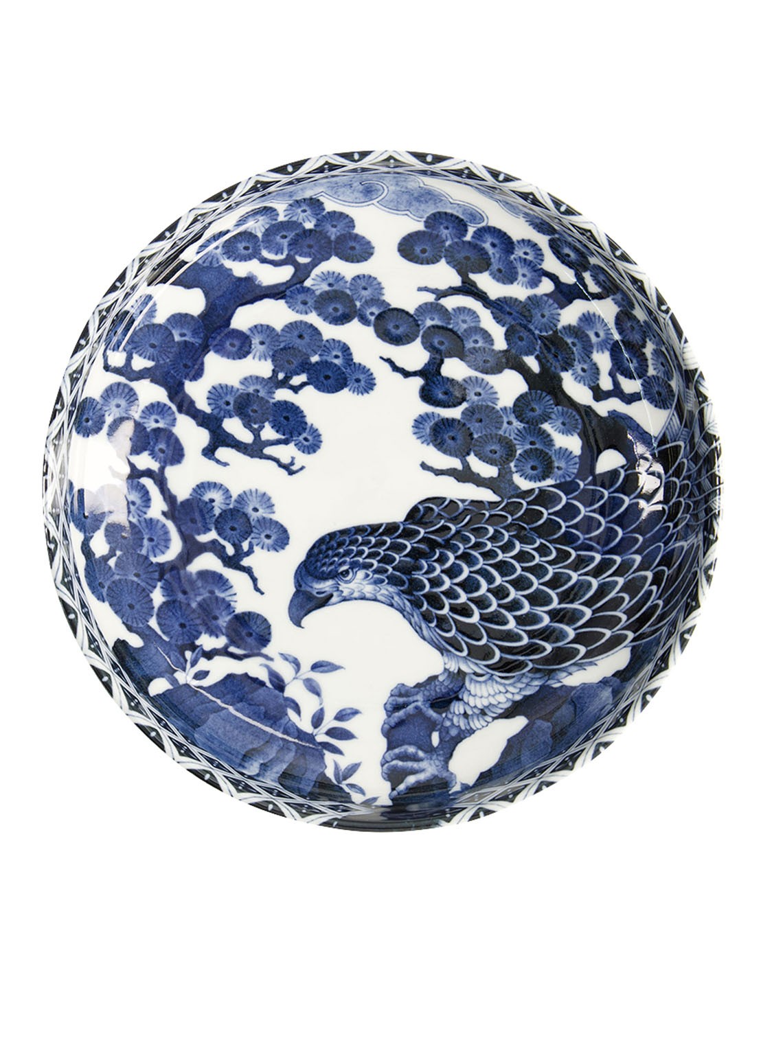 Tokyo Design Studio Mixed Bowls Hawk diepe bord 20 cm - voorkant 2 donkerblauw