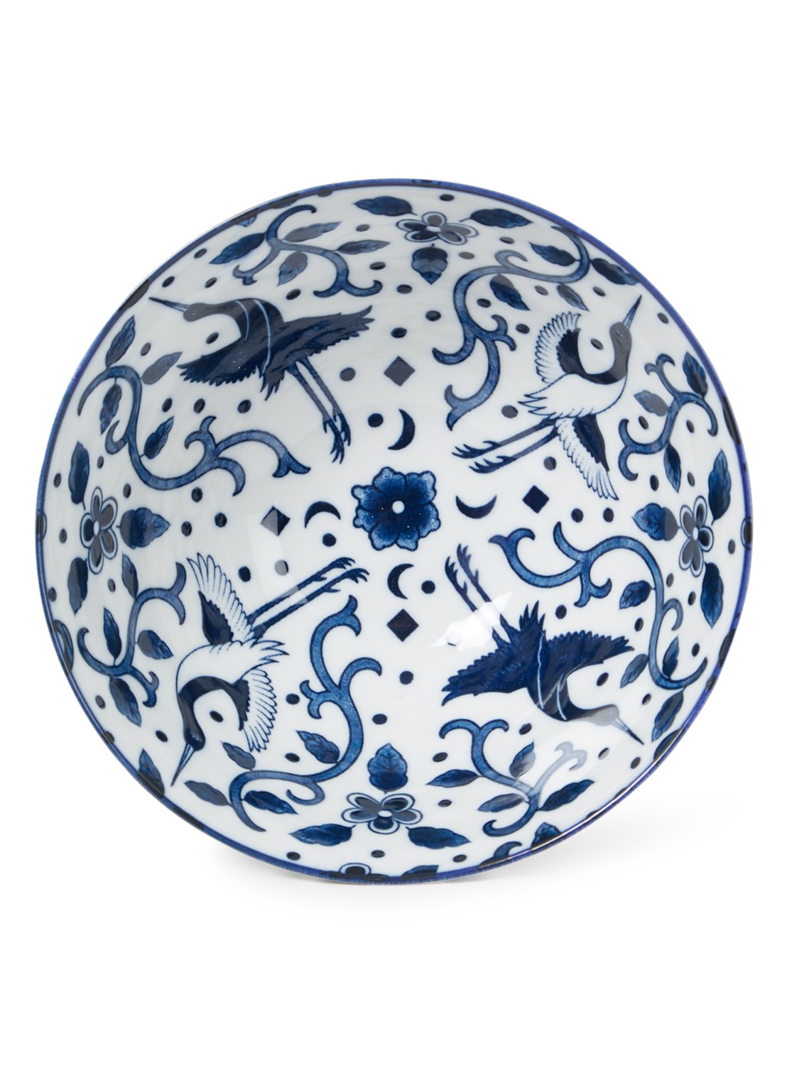 Tokyo Design Studio Mixed Bowls Mai Tsuru kom 18 cm - voorkant blauw