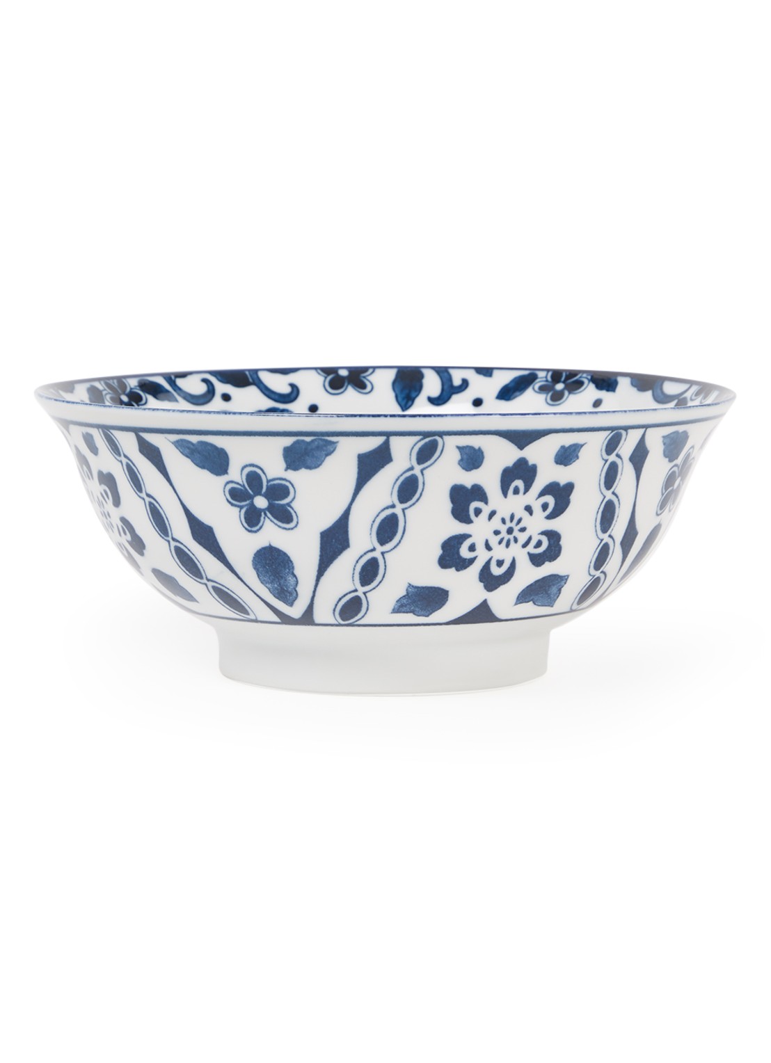 Tokyo Design Studio Mixed Bowls Mai Tsuru kom 21 cm - voorkant 3 blauw