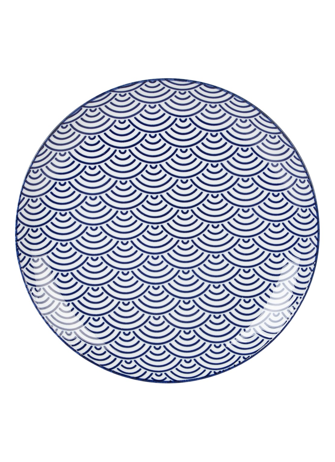Tokyo Design Studio Nippon Blue dinerbord 26 cm - voorkant donkerblauw