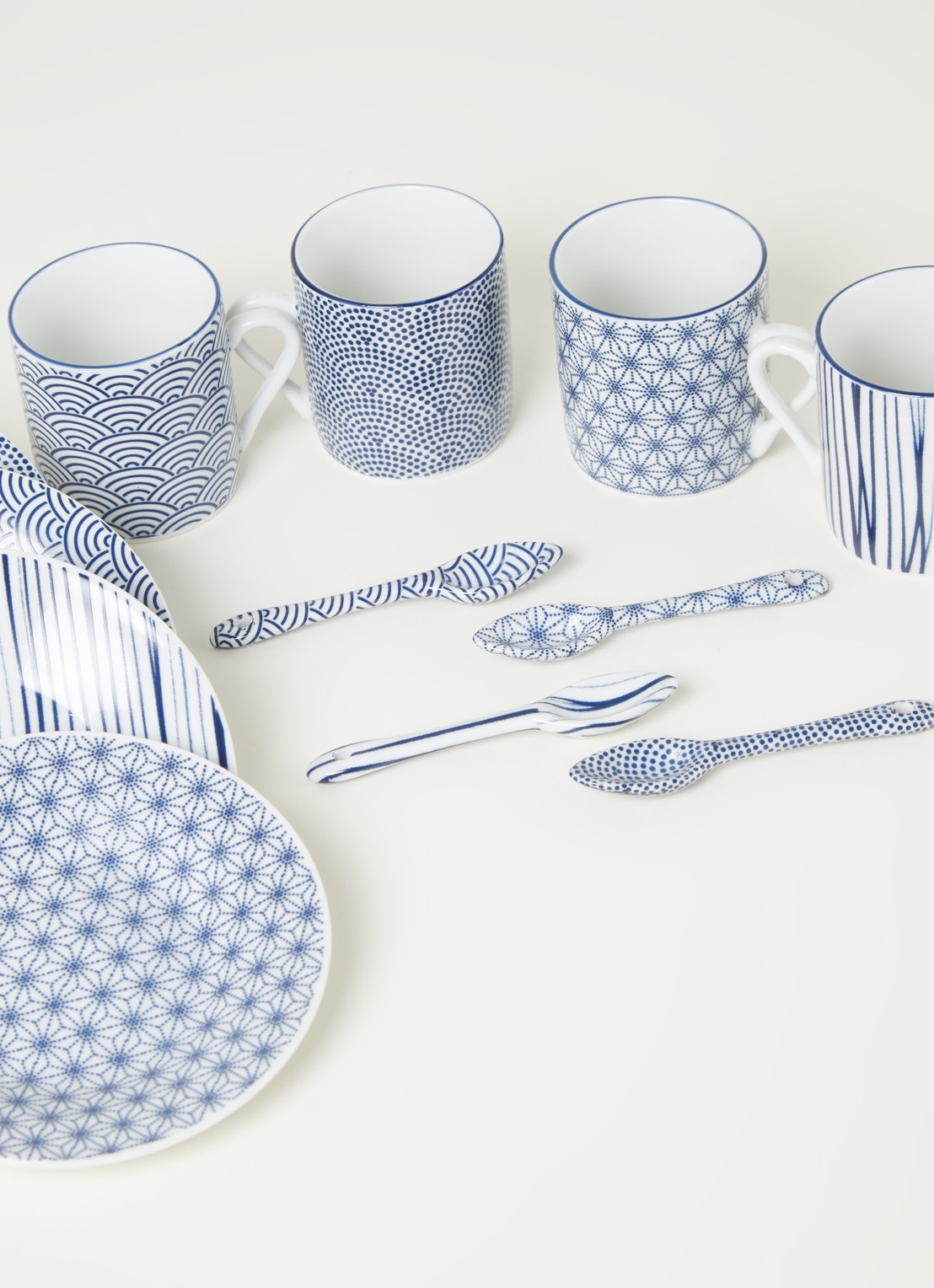 Tokyo Design Studio Nippon Blue espresso set 12-delig - detail 3 blauw