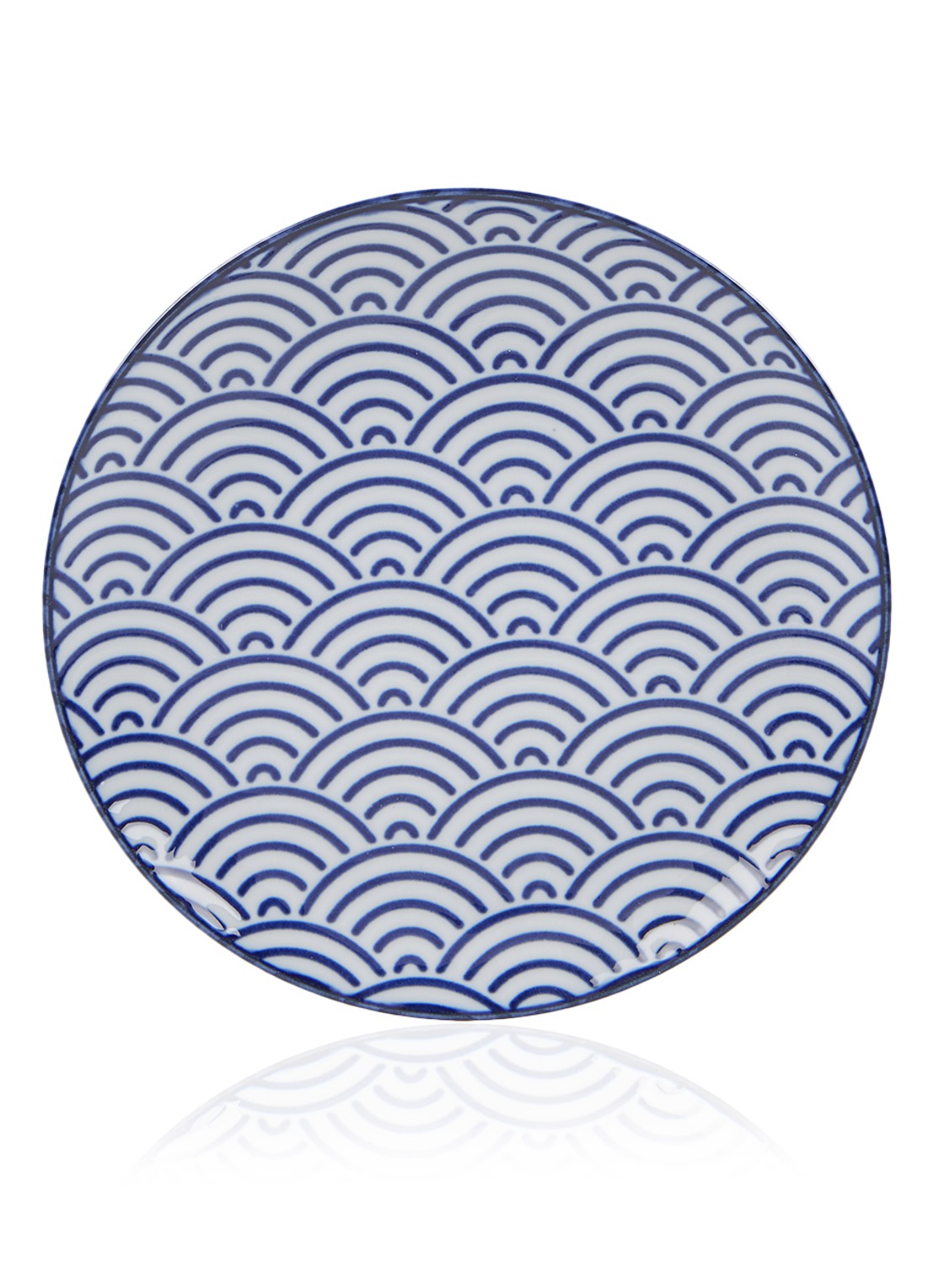 Tokyo Design Studio Nippon Blue gebaksbordje 16 cm - voorkant blauw