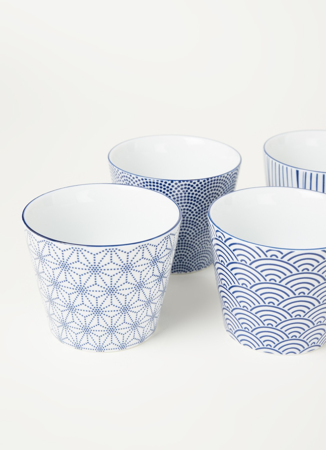 Tokyo Design Studio Nippon Blue kopje 18 cl set van 4 - detail 3 blauw