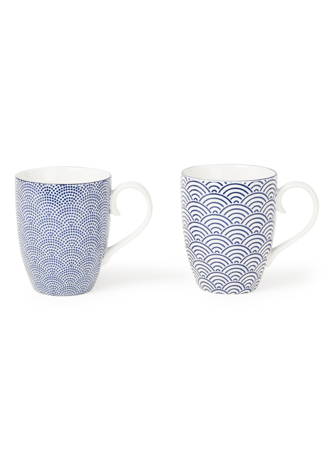 Tokyo Design Studio Nippon Blue mok 38 cl set van 2 - voorkant blauw