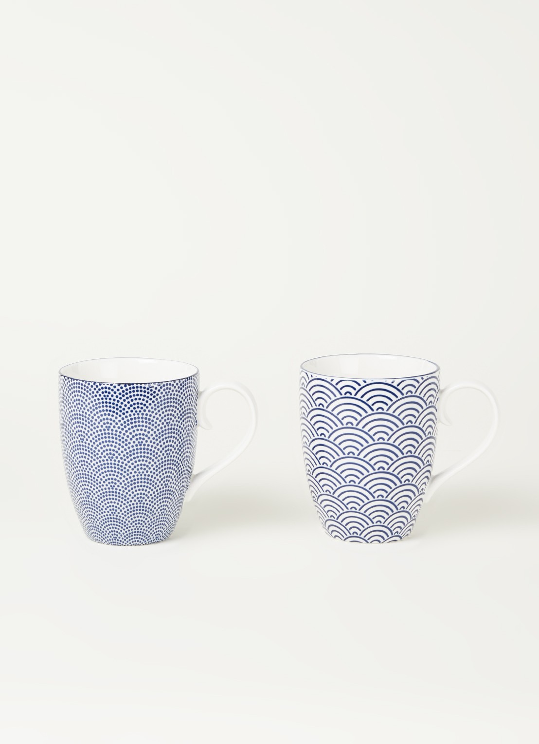 Tokyo Design Studio Nippon Blue mok 38 cl set van 2 - voorkant 2 blauw