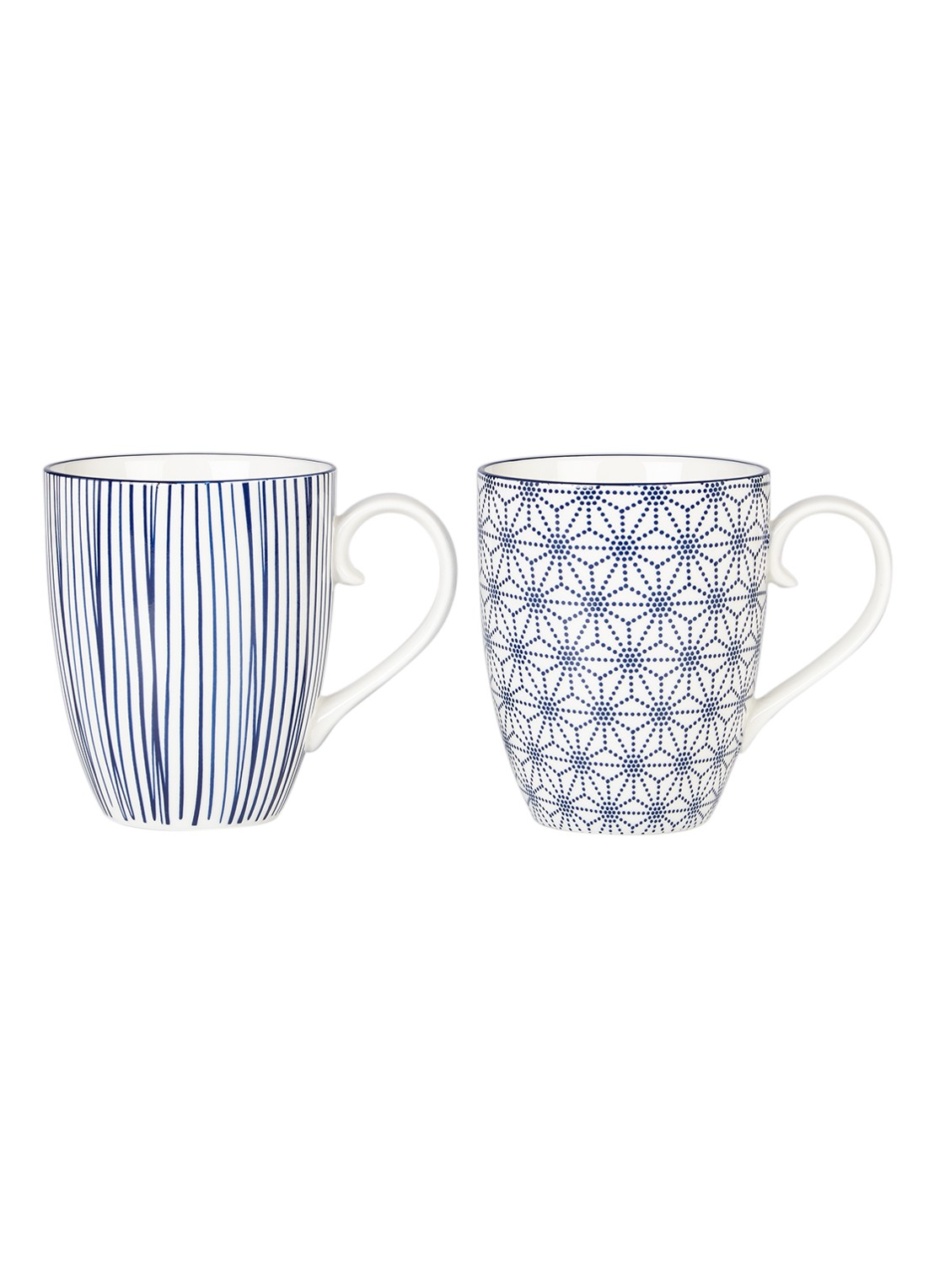 Tokyo Design Studio Nippon Blue mok in set van 2 - voorkant donkerblauw