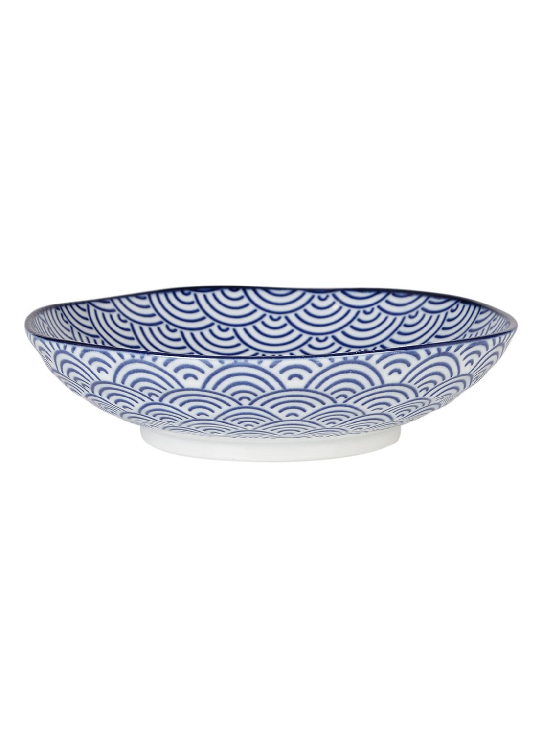 Tokyo Design Studio Nippon Blue pastabord 21 cm - voorkant donkerblauw