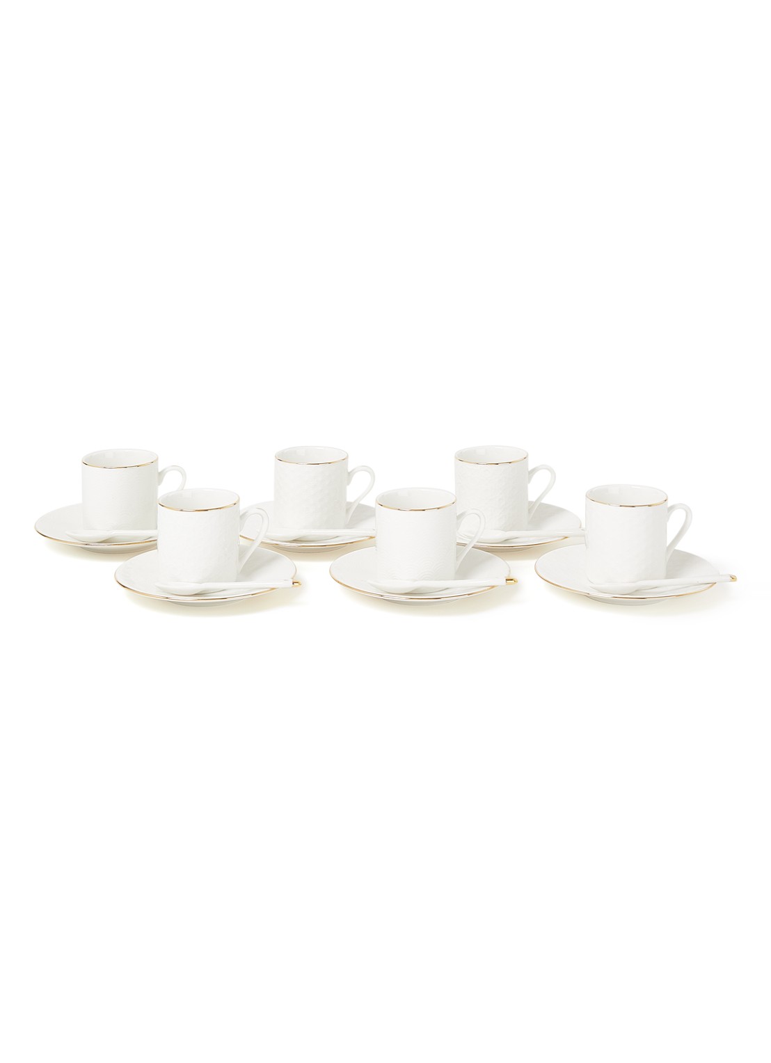 Tokyo Design Studio Nippon kop en schotel 8 cl set van 18 - voorkant 2 wit