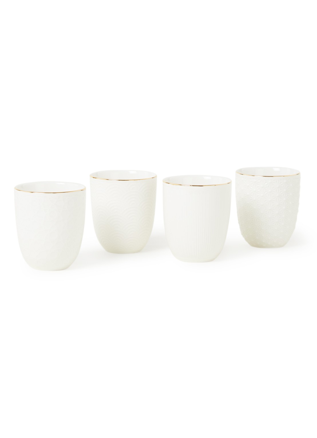 Tokyo Design Studio Nippon White kop 20 cl set van 4  - voorkant 2 wit