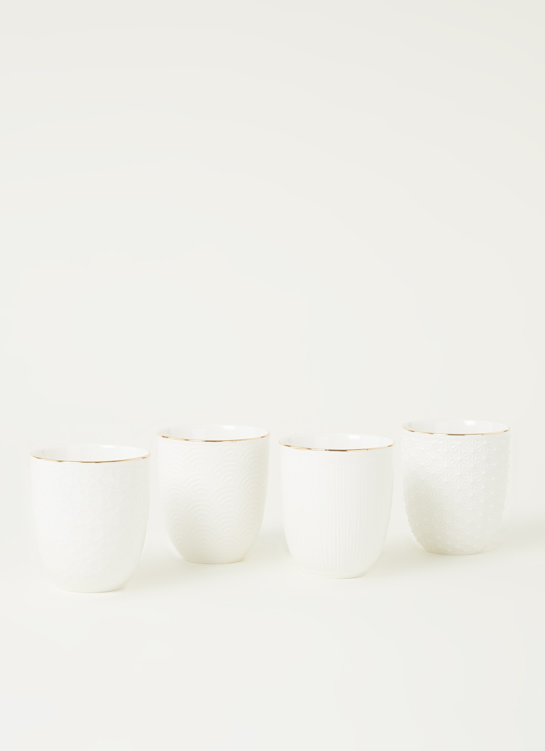 Tokyo Design Studio Nippon White kop 20 cl set van 4  - voorkant 3 wit