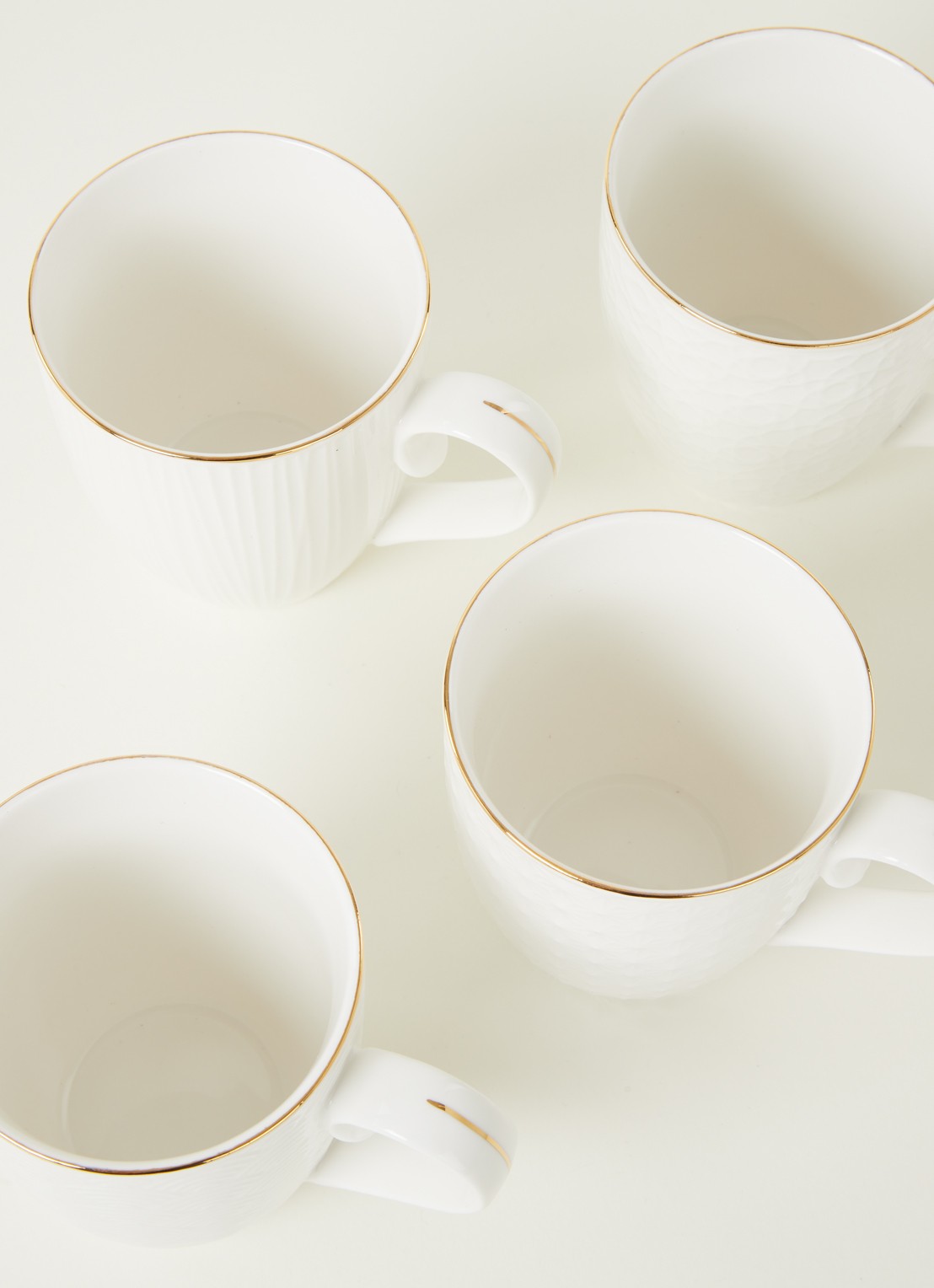 Tokyo Design Studio Nippon White mok 38 cl set van 4 - detail wit
