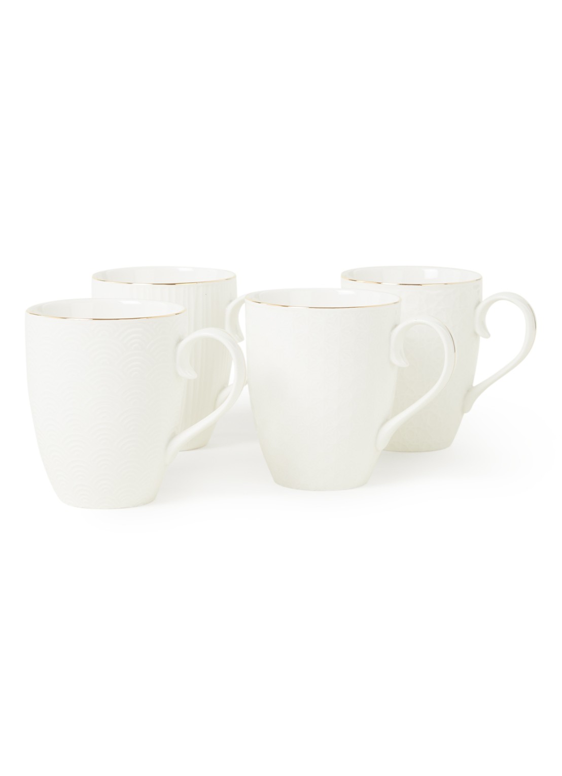 Tokyo Design Studio Nippon White mok 38 cl set van 4 - voorkant 2 wit