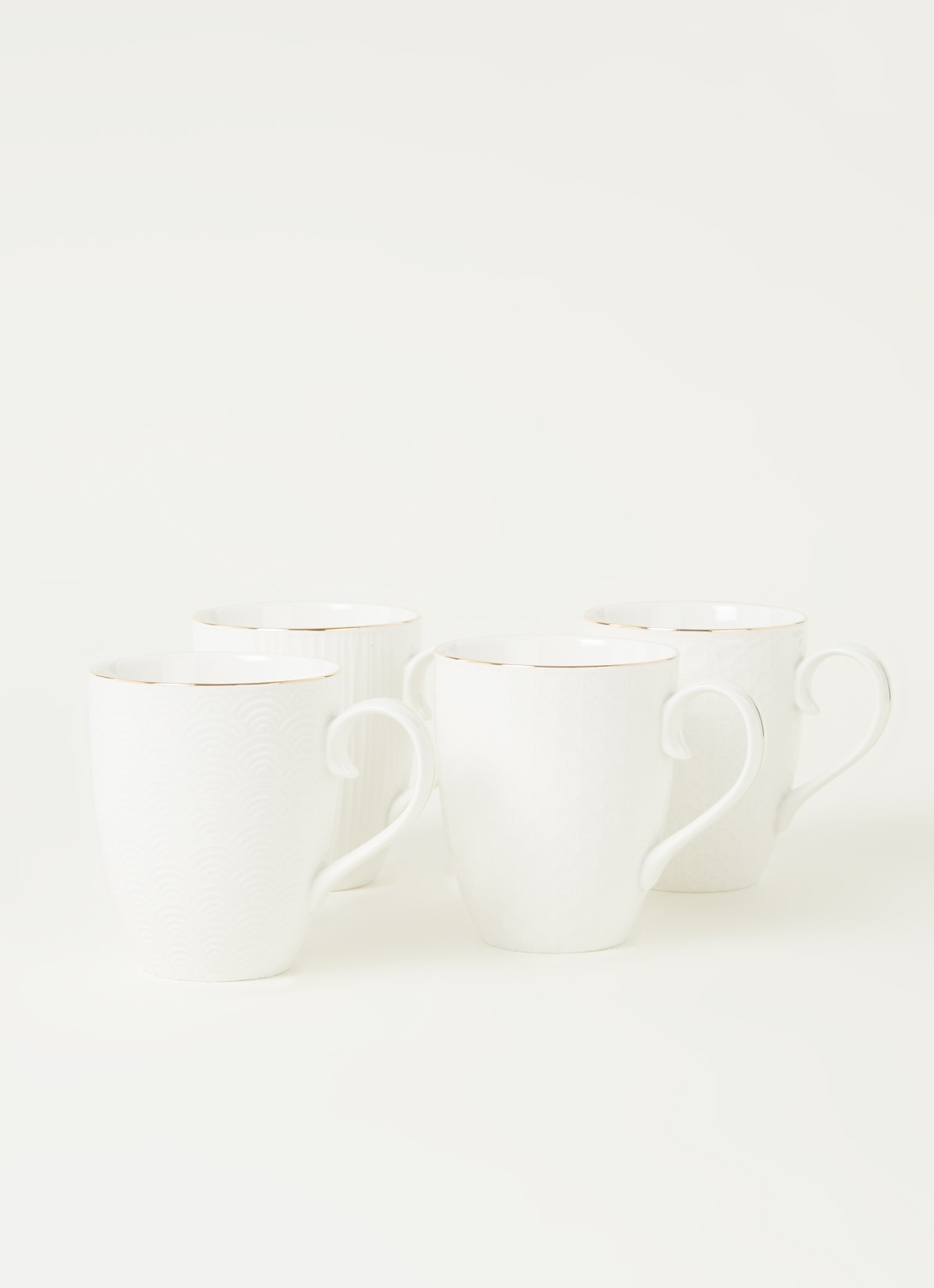 Tokyo Design Studio Nippon White mok 38 cl set van 4 - voorkant 3 wit