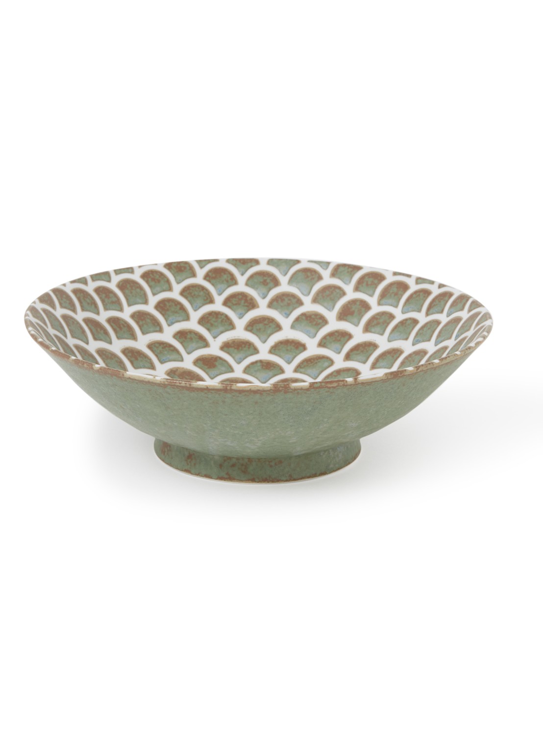 Tokyo Design Studio Sauge Mermaid kom 25 cm - voorkant groen